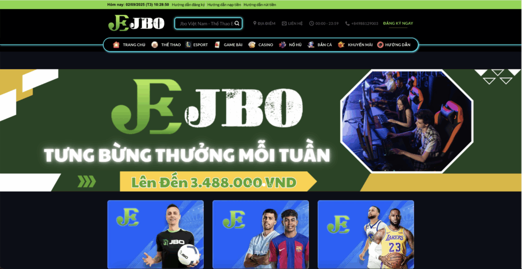 Jbo Top 5 tỷ lệ kèo nhà cái tốt nhất